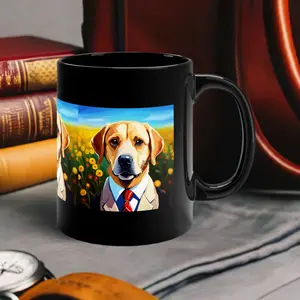 Dad's Day pet lover gifts 11oz Black Mug
