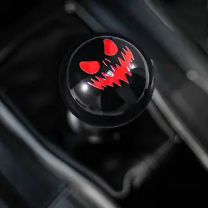 Evil Smiley Gear Shift Knob, Unique Cool Design, Car Interior Modification Decor, Stylish Dashboard Accessory, Personalized Automotive Upgrade
