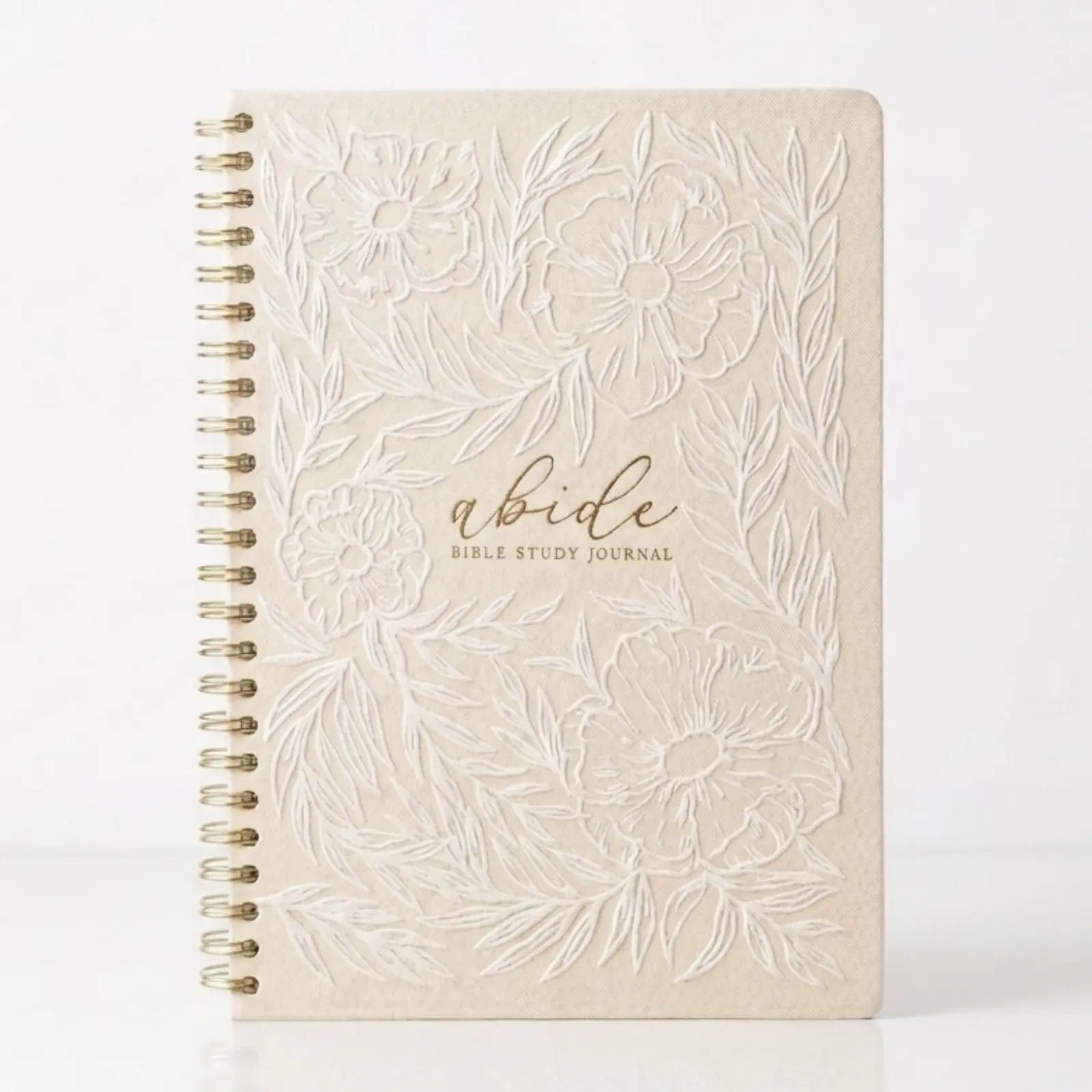 Mr. Pen- Abide Bible Study Journal – A5 Hardcover Journal with 136 Pages, 120gsm Paper, Gold Metal Spiral, Christian Gift for Women, SOAP Bible Study Method