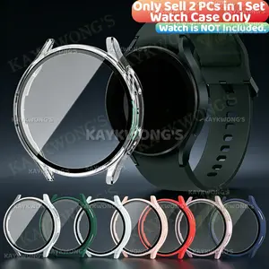 KAYKWONG'S 2 Piece Protective Case Watch Protector for Samsung Galaxy Watch 7, Compatible with 40mm/44mm Sizes, Unisex Design for Everyday Use, Multiple Colors Available