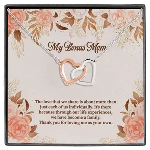 Bonus Mom Gift, Bonus Mom Necklace, Step Mom Love Knot Necklace from Bonus Daughter, Mother's Day Gift for Step Mom