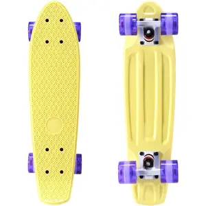 Mini Cruiser Skateboard for Kids, Beginners, and Adults - Lightweight and Portable 22 Inch Skateoard for Easy Riding - Supports Up to 300 lbs