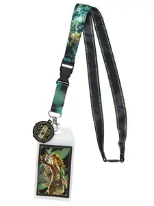 Legend of Zelda Lanyard Tears of The Kingdom Breakaway ID Badge Holder Lanyard with 1.5 " Metal Shrine Hand Pendant