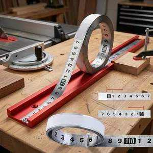 Professional 304 Stainless Steel Measuring Tape, 0.5-5M, Laser Engraved, Nano Waterproof, Anti-Slip & Corrosion-Resistant. Ideal for Woodworking, Renovation, precision machining, and Calibration.