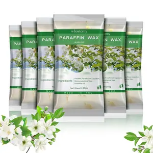 Paraffin Wax Refills 6 Pack Paraffin Wax for Hands and Feet, Hot Melt Paraffin Wax Blocks for Paraffin Bath, Jasmine Scent + Dry Flowers, Relieves Muscle Fatigue Nourishes Dry Skin