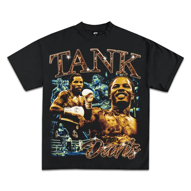 Gervonta Davis 世界チャンピオン　デービス Tシャツ ブラック新品 Gervonta Tank Davis Dominace Premium Oversized T-Shirt (Unisex