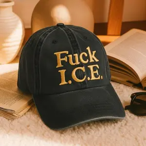 F*ck ICE Hat, Anti ICE Political Hat, No Human Is Illegal, Bold Protest Statement, Abolish ICE, Immigrant Rights Cap Gift for Her