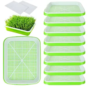Microgreens Sprouter Tray Hydroponic/Sprouting Tray For Sprout Horticultural Hydroponic Systems Tray Garden Nursery Potted