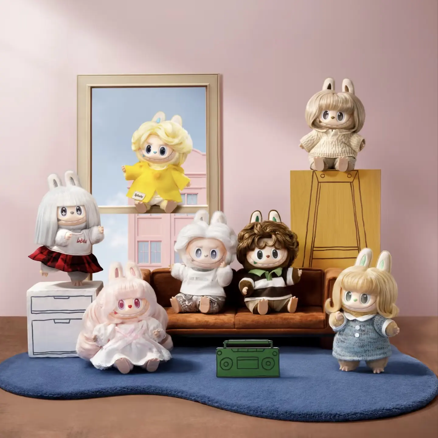 POP MART LABUBU The Monster Vintage Hair Salon Series Display Bag & Plush Blind Box