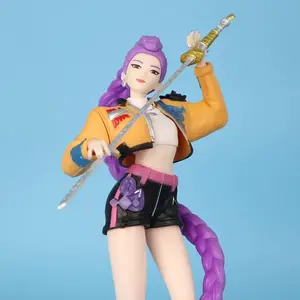 Huntress Group Rumi Handmade Figure, Standing Mira Zoyi Decoration, Q Version Huntress Group Doll Toy, Collectible Model
