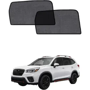Car Window Shade for Forester 2019-2024 2 Pack UV & Glare Protection Breathable Privacy Screen Insect & Bug Blocker Magnetic Mesh Side Rear Sun Shades for Baby Camping Napping & Travel