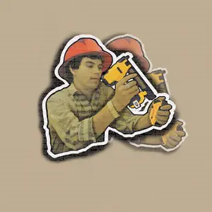 Chalino Dewalt Nail Gun Sticker, Hard Hat Sticker, Great for hardhat Sticker, Vinyl Sticker, Bookish Sticker, Book Sticker, Laptop Sticker, Tumbler sticker, Water bottle sticker