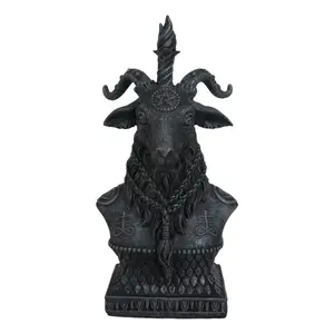 Sabbatic Goat Baphomet Bust Figurine 8"Tall Idol Worship Goat of Mendes