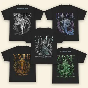 Sylus Xavier Zayne Rafayel Caleb Long Hair Fantasy Myth Love and Deepspace Graphic Shirt 100% Cotton Pre-shrunk All Seasons Game Gift For Fan