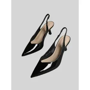 Summer Minimalist Slingback Pumps, Elegant Solid Color Stylish Stiletto High Heels, Comfort Pointed Toe Sandals, 2024 Summer Back To School Footwear, Walking Shoes for Women Office Siren Outfit, Valentine's Day, Gift for Her