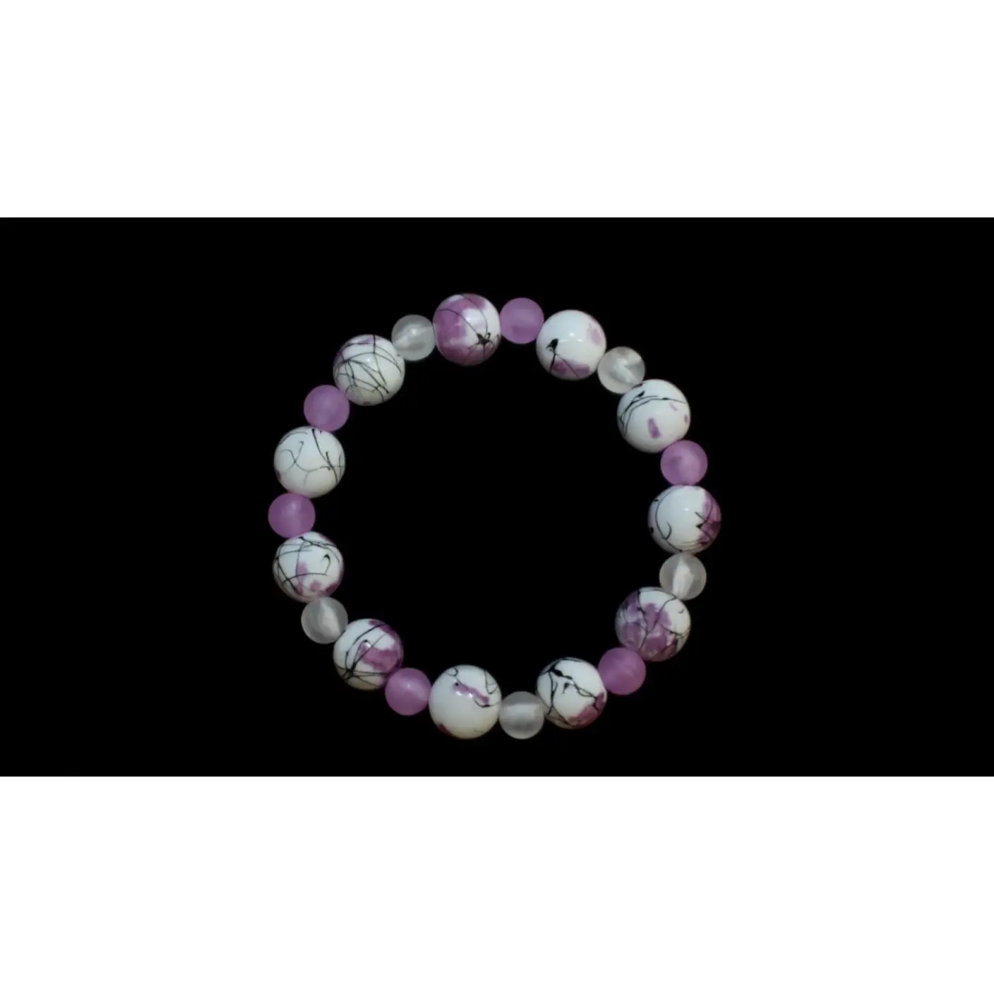 Jasmine Bracelet Adjustable Size Lightweight Glass Beads Flexible Material Perfect Gift for Special Occasions