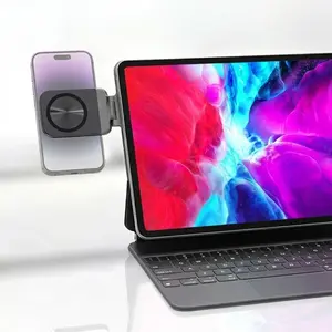 Universal Phone Holder Magnetic Car Mount Dual-Sided Adsorbable Metal Panel Directly Fits iPhone with Metal Ring Car Phone Stand