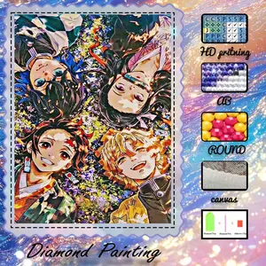 DIY 5D Velvet Cloth Diamond Painting Kit, AB Diamonds, Fairy Dust Diamonds, Crystal Diamonds, Characters, Flowers, Anime Diamond Embroidery, Special Craft Diamond Art Kit, Wall Decor, Gift for Family, Loved Ones, and Friends