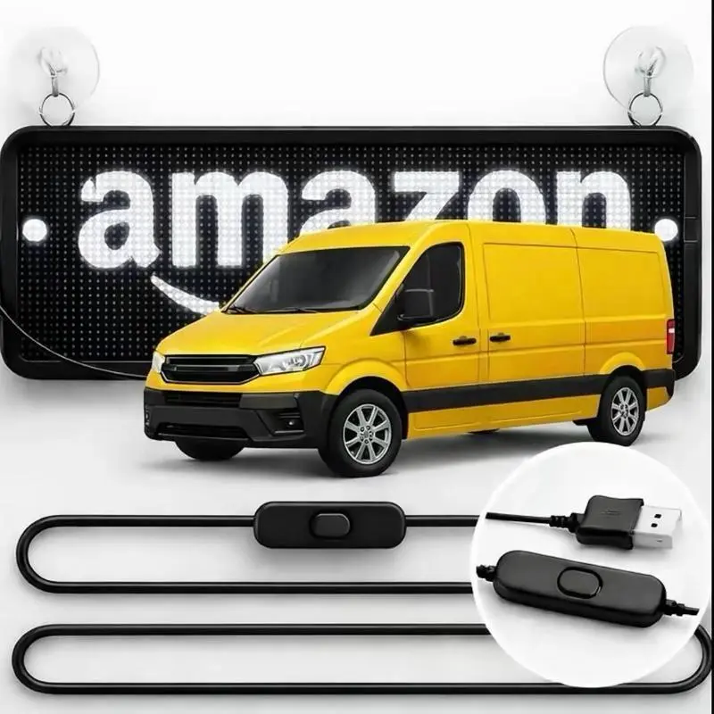 Luz Pro Flex LED Sign - Pro Driver Illuminated Display with USB Power Cable, Vehicle Car Interior Accessory, LED Lights for Track Visibility