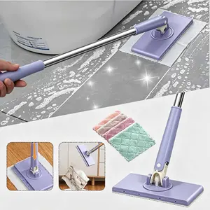 Disposable Face Towel Special Small Mop, Hands-Free Refill No-Wash Design, Dry & Wet Dual Use Multi-Surface Cleaning Mop for Home Bathroom Kitchen Lazy Cleaning Tool
