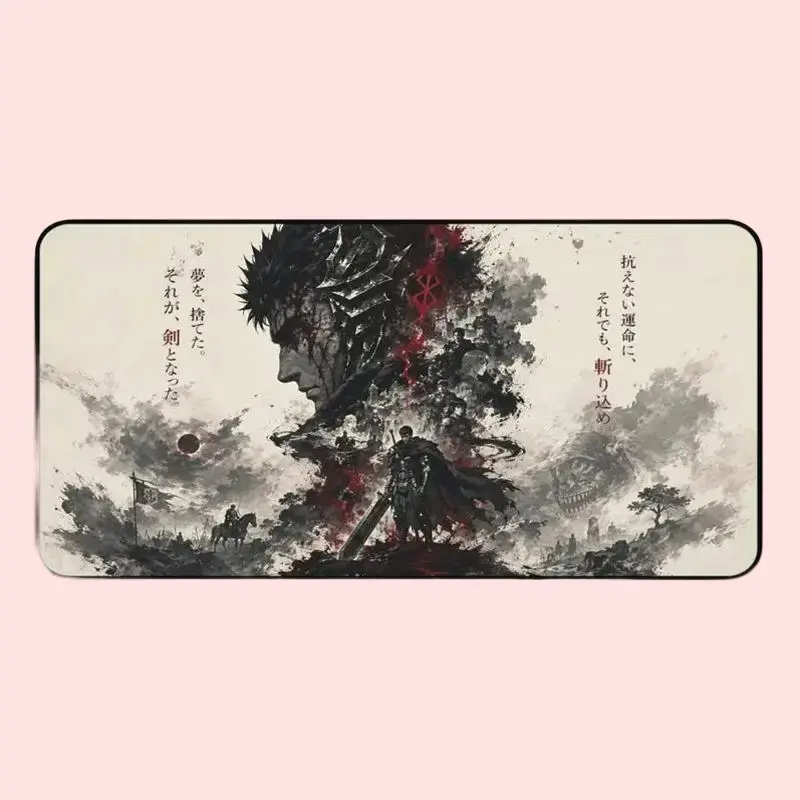 Berserk Guts Gaming Mouse Pad Anime Desk Mat Dark Fantasy Manga Mousepad Gamer – FASTSHIPPING