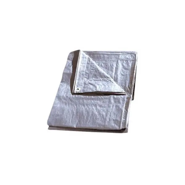 Continental Western 70676 10' X 20' Silver Heavy-Duty Poly Tarp, 3 Units/Ctn