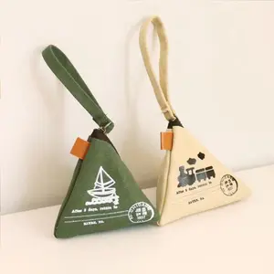 Eiffel Tower Themed Creative Retro Coin Purse, Cute Mini Canvas Pouch, Coin Key Storage Organizer for Women