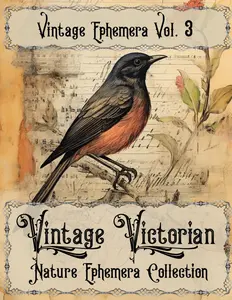 Vintage Victorian Nature Ephemera Collection: Vintage Ephemera Vol. 3 (Vintage Victorian Ephemera Collection)