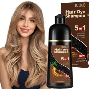 Light Brown Hair Dye Shampoo-5 IN 1 Brown Hair Dye for Men Women Colors in Minutes, Easy to Use,Herbal Ingredients,Haircare（200ml）