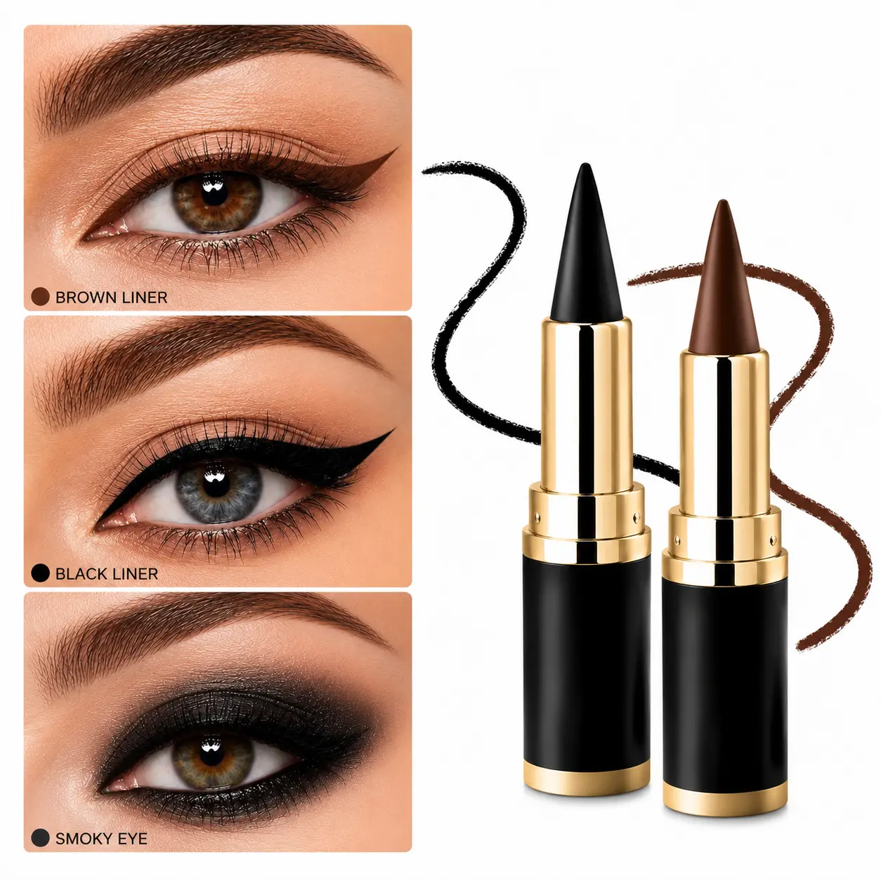 Creamy Gel Eyeliner Pencil - Smooth Glide, Everyday Eye Makeup Product