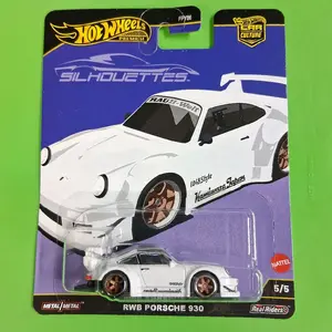 Hot Wheels Silhouettes RWB Porsche 930 Car Culture White Die-Cast Collectible Model Car 5/5 Series