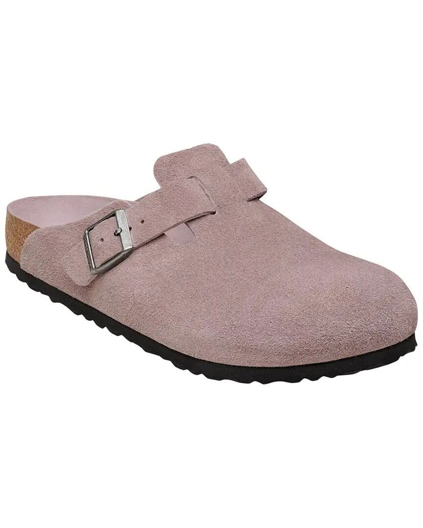 Birkenstock Boston Narrow Soft Footbed Suede Clog