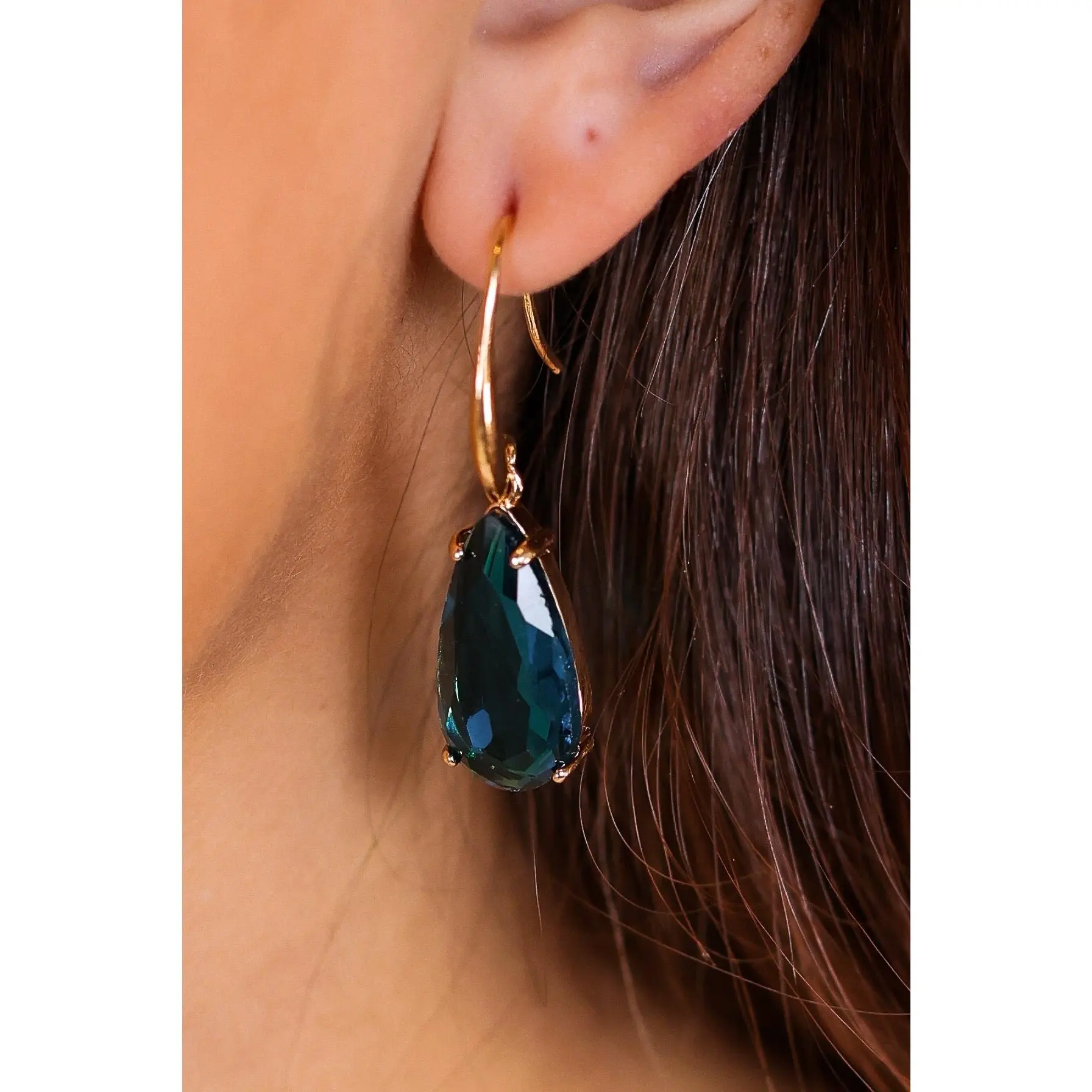 Hadlee Drop Teal Earrings