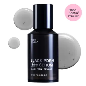 [Hapa Kristin] Black PDRN Shot Serum | 7 Peptides for Dark Spots, Hyperpigmentation, Anti-Aging & Glowing Skin, Skin barrier repair, Korean Skin Care, Microneedling Effect, 1.01 fl oz