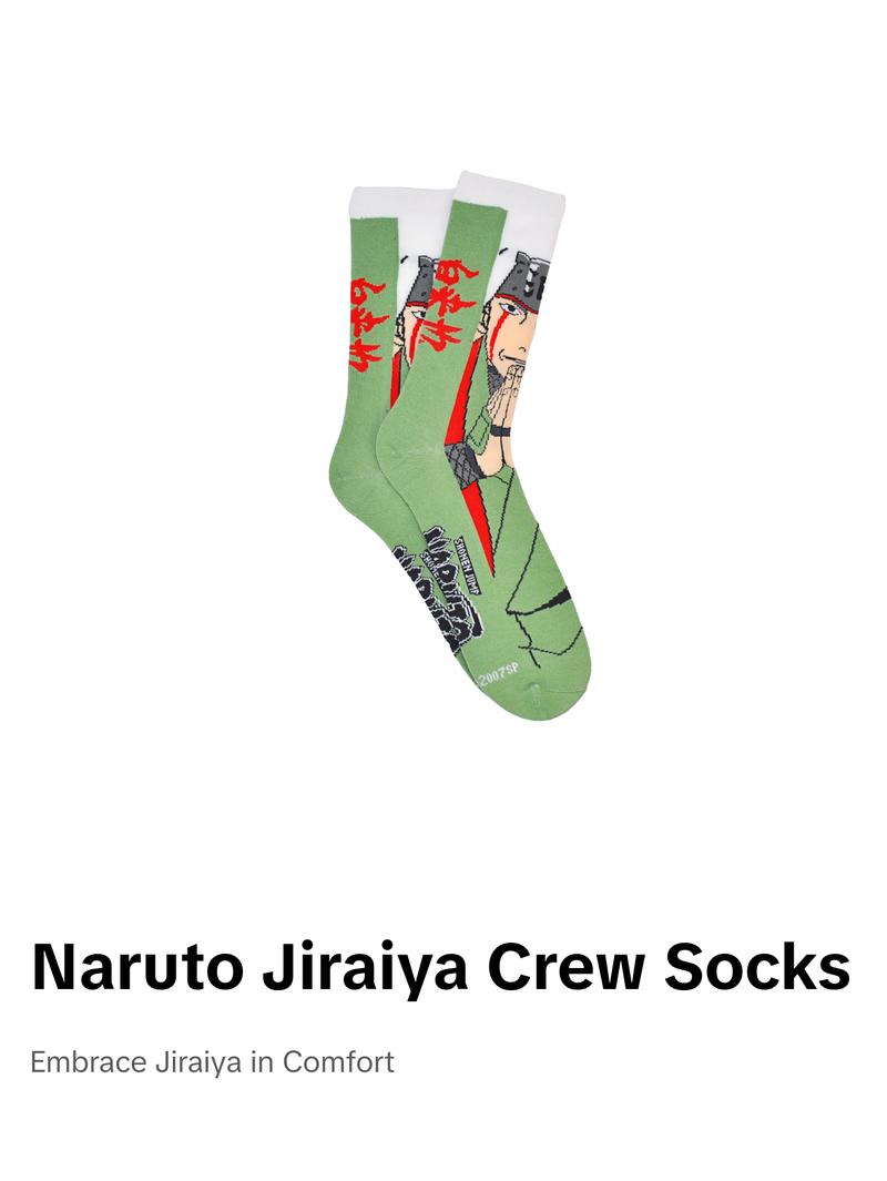 Naruto Shippuden Jiraiya Crew Socks