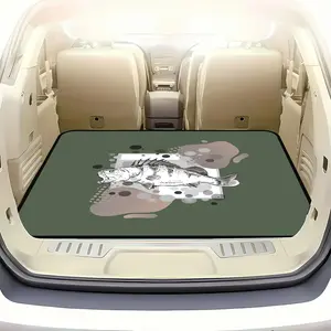 1pc Perch predatory fish fishing motif Print Car Trunk Mat Dustproof, Durable, Easy Clean Interior Liner for Most Car Models, Christmas, Auto Interior Accessory, Decorative Car Accessory, Car Interior Accessories