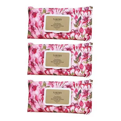 Nakery Beauty 3pk Pure Refresh Soothing Moisture Intimate Wipes