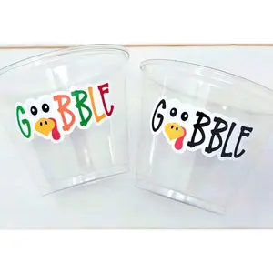 THANKSGIVING PARTY CUPS - Thanksgiving Kids Cups Pilgrim Party Cups Thanksgiving Party Supplies Turkey Party Cups Thanksgiving Decoration