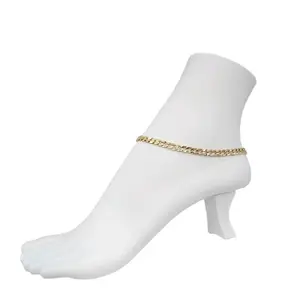 valdiviajewery #2315 14k Gold Plated Anklet, High Quality