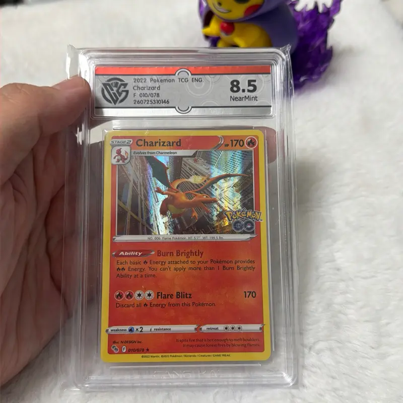2022 Pokémon GO Charizard Holo Rare – Graded 8.5 Near Mint