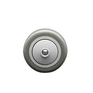 Service Caster GRA-SCC-PPUB3514-GRY Replacement Wheel for Grainger Wheel 1KA89 - 3.5 in. Gray Polyurethane Wheel with Precision Ball Bearing - 0.37 in. Bore - Fits Shopping Carts & Platform Trucks