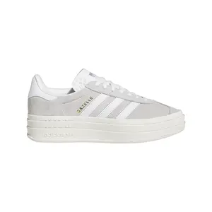 adidas Womens Gazelle Bold Lace Up Sneakers Shoes Casual - Grey