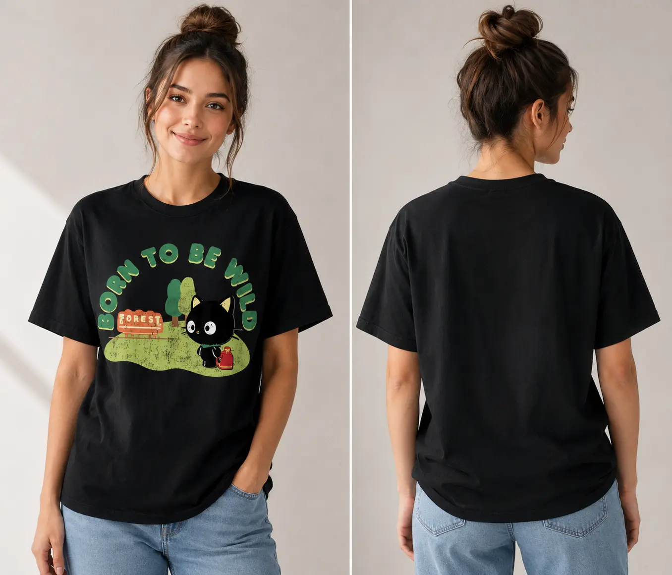 Chococat Born to Be Wild T-Shirt Shortsleeve Graphics