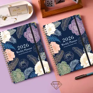 2026 Yearly Spiral Bound Planner Notebook A5 Coil Diary Schedule Book Daily Organizer for Work & Sports, Essential Stationery Item