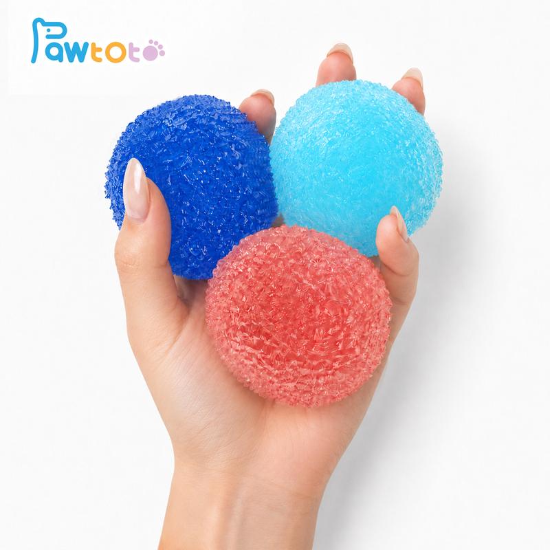 (Shipping Included) Pawtoto Handmade Look Crystal Mochi Ball Squishy Stress Relief Ball, Crunchy Squeeze Fidget Toy, Anxiety Squishies, Collectible Squishies, Decompression Squishy Gift for Teens