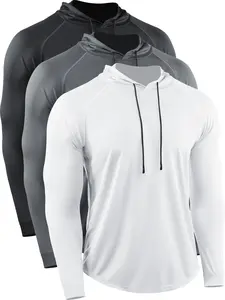 Cadmus Men's Athletic Hoodie - Long Sleeve Mesh Fabric for Running, Hiking, Fishing & Gym Wear - Lightweight, Durable & Breathable