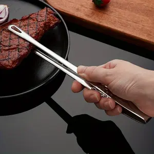 1pc Durable Stainless Steel Barbecue Meat Clip - Anti-Scald, Perfect for Restaurants and Home Grilling, Barbecue Utensils, Grilling Tools