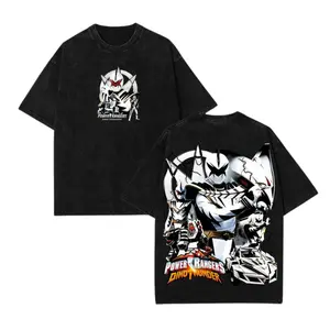 Power Rangers Dino Thunder Vintage Tee White Ranger Graphic Shirt, Fashion Cotton, Full Colors, Full Sizes, For Men, For Women