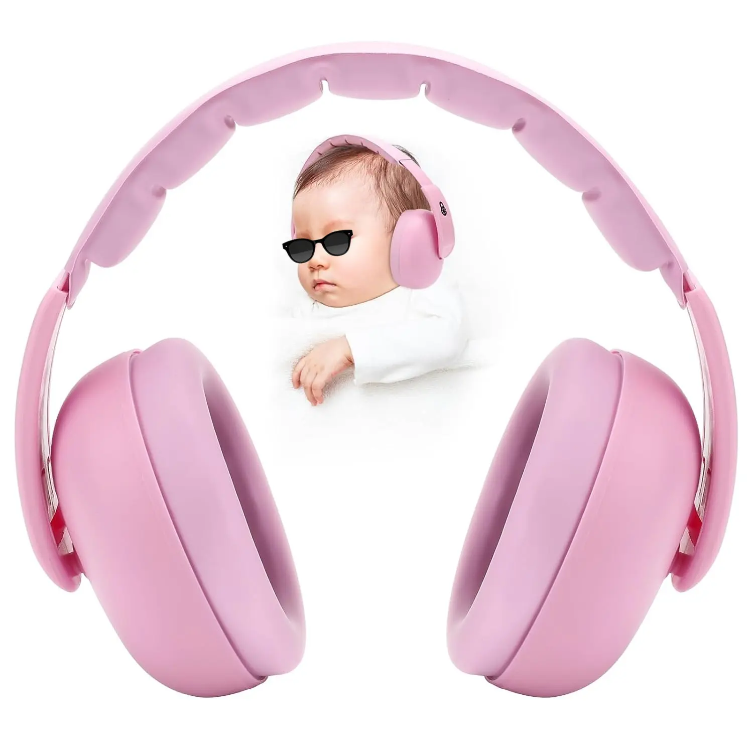SQ-HPS009 Headphones for Noise - Upgraded Ear Muffs Noise Protection - Noise Cancelling Headphones - Ear Protection for 3 Months to 2 Years, Normal