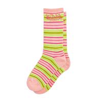 Von Dutch Pink& Yellow Stripe Crew Socks